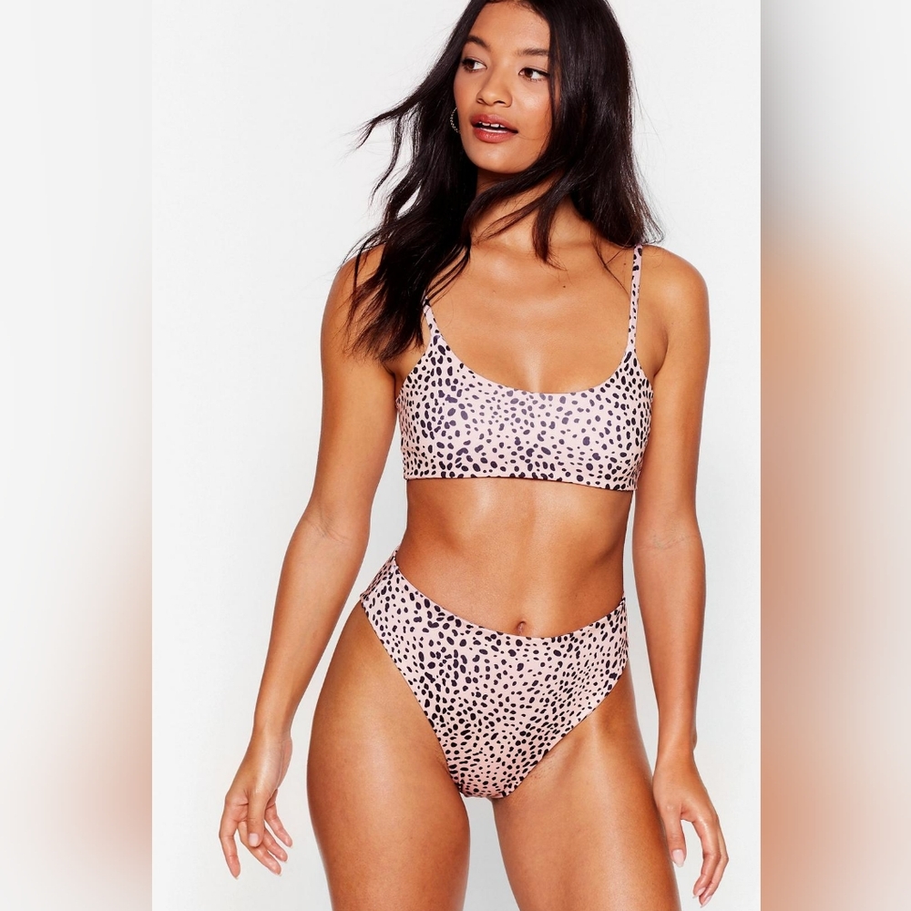NASTY GAL cheetah/leopard print bikini